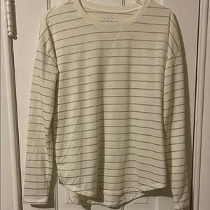 Maurices Striped Cream Long Sleeve